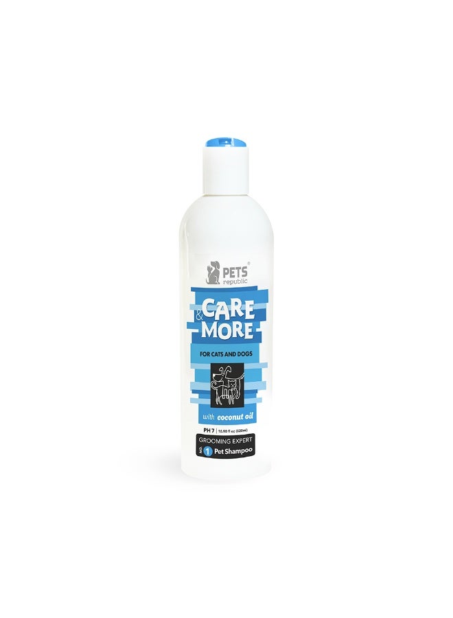 Pets Republic Care and More Pet Shampoo with Coconut Oil - 500 ml