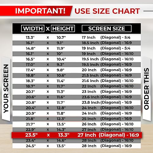 SightPro 27 Inch 16:9 [2 Pack] Computer Privacy Screen Filter for Monitor - Privacy Shield and Anti-Glare Protector - Image 3