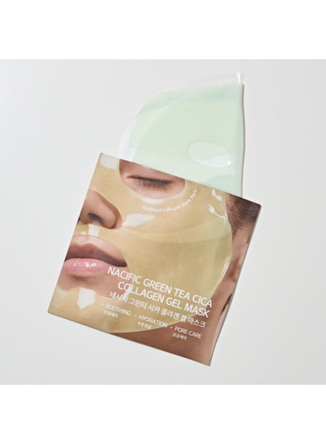 NACIFIC Green Tea Cica Collagen Gel Mask for Hydration, Soothing & Radiance - 35g - Image 3