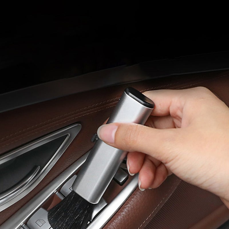 1pc Car Interior Brush Mini Hand Held Duster Brush Car Air Outlet Vent - Image 2