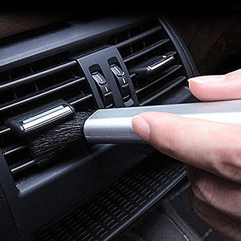 1pc Car Interior Brush Mini Hand Held Duster Brush Car Air Outlet Vent - Image 3