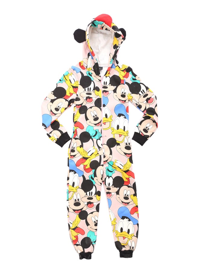 Andora - Pink Slip On Patterned Sleeping Gown_Pink - Image 1