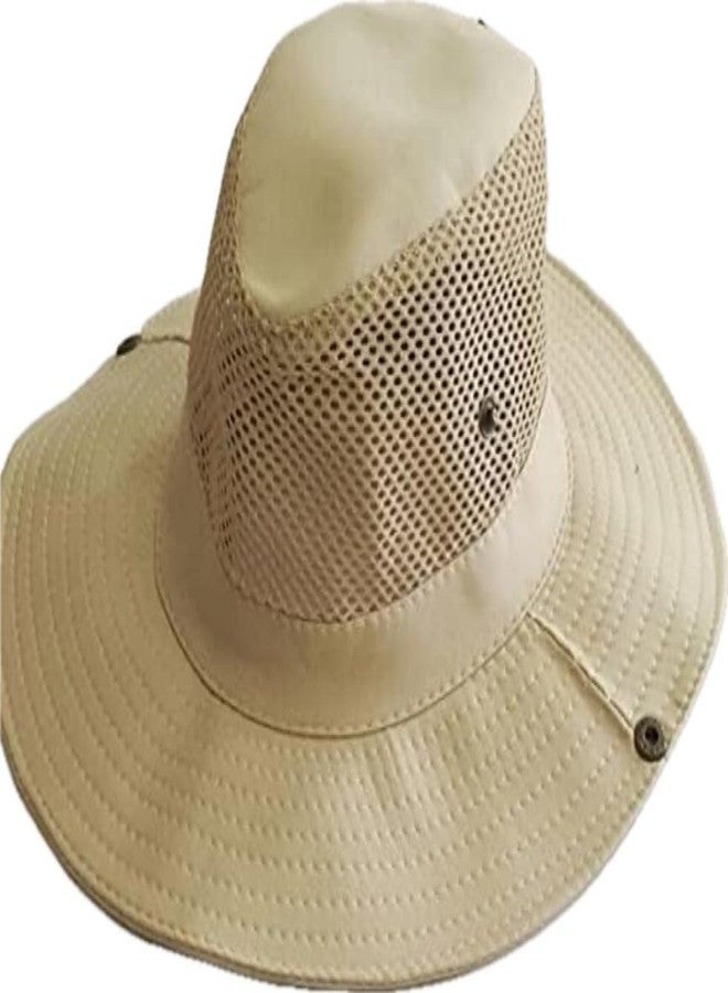 Zeki Sun Protection Cap for Men, Beach Fishing Hat, Summer Hat for Men, Round Sun Cap for Hiking, Fishing, Gardning, Travel (Pack of 1) (Green) - Image 2