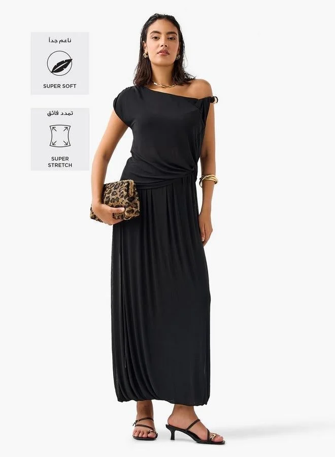 Iconic Iconic Draped One Shoulder Top