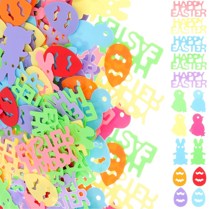 Easter Bunny Chick Egg Plastic Confetti 5 Pieces 15g For Table Decor DIY Party - Image 2