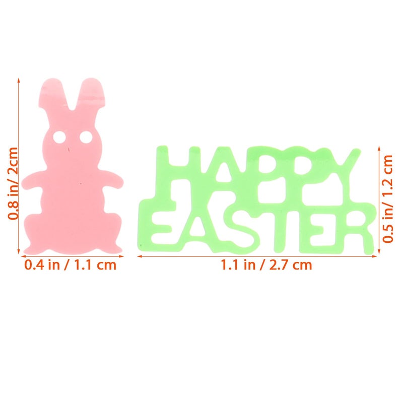 Easter Bunny Chick Egg Plastic Confetti 5 Pieces 15g For Table Decor DIY Party - Image 3