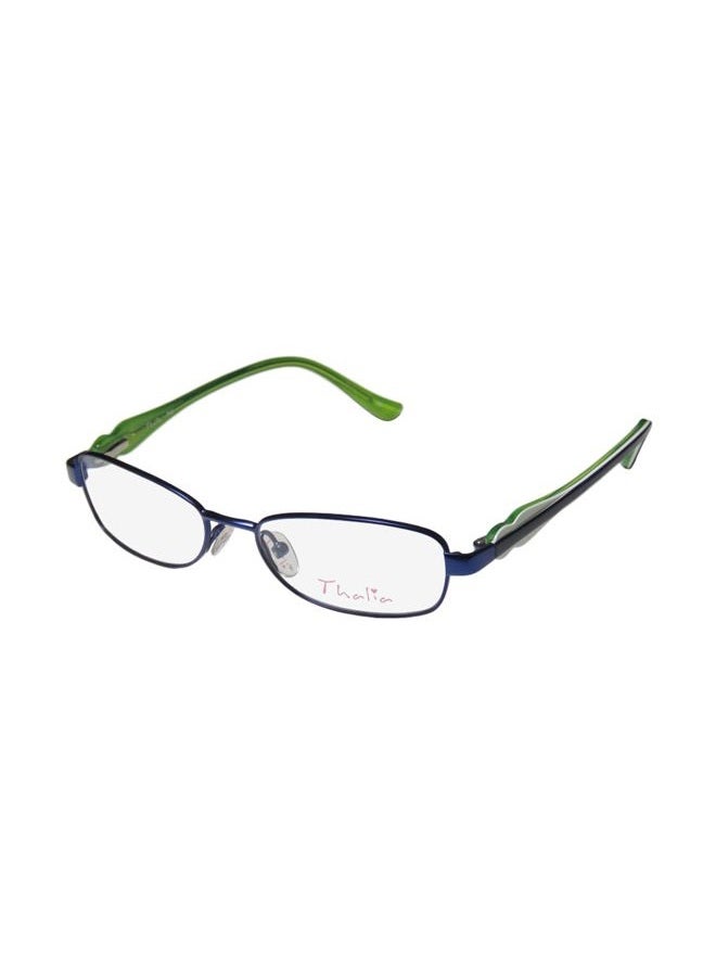 THALIA Sodi Fiel Childrens/Kids/Girls Designer Full-rim Spring Hinges Eyeglasses/Eye Glasses (45-15-120, Navy/White/Green) - Image 1