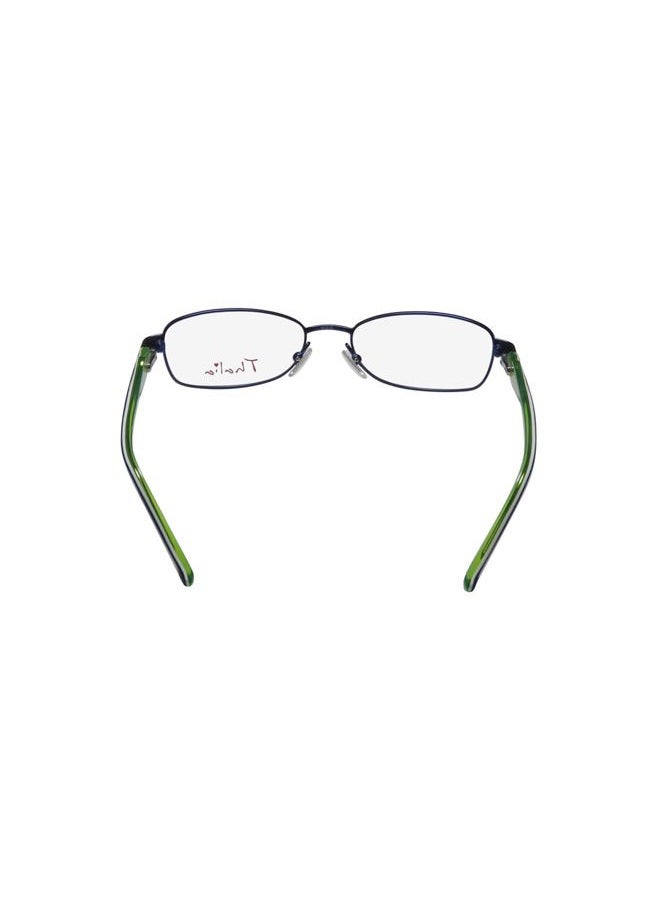 THALIA Sodi Fiel Childrens/Kids/Girls Designer Full-rim Spring Hinges Eyeglasses/Eye Glasses (45-15-120, Navy/White/Green) - Image 5
