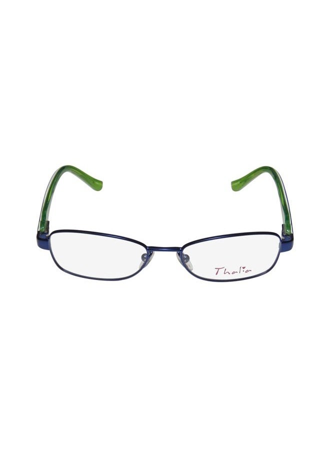 THALIA Sodi Fiel Childrens/Kids/Girls Designer Full-rim Spring Hinges Eyeglasses/Eye Glasses (45-15-120, Navy/White/Green) - Image 3