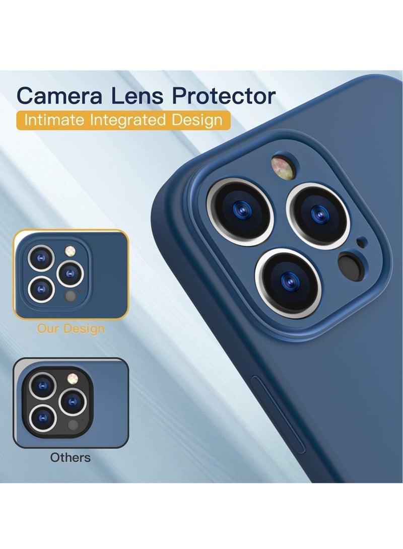 ELTRAZONE Silicone Case Compatible with iPhone 14, Soft Liquid Gel Rubber Cover Shockproof Bumper Anti-Scratch Anti-Fingerprint Anti-Drop Slim Cover (Not Original) (iPhone 14, Blue) - Image 2