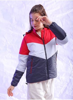 Freehand Women Regular Fit Colourblocked Puffer Jacket  - Image 4
