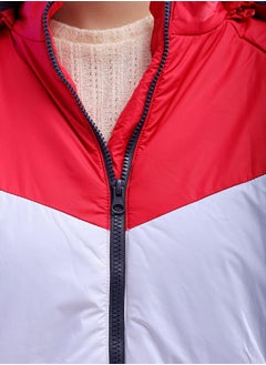 Freehand Women Regular Fit Colourblocked Puffer Jacket  - Image 5