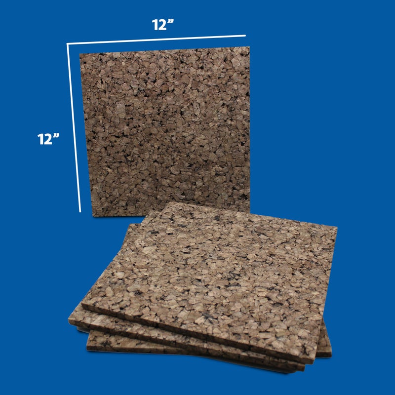 Flipside Products 12" x 12" x 9.5mm Thick Dark Brown Cork Squares, Wall Tiles, Square Pinning Cork Board, Bulletin Board Mini Wall Board - 4 Pack - Image 5