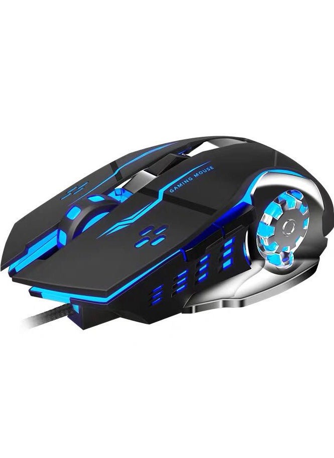 ماركة غير محددة Wrangler G11 Gaming Esports Mechanical Mouse Macro Definition Colorful Luminous Wired USB Mouse  - Image 1