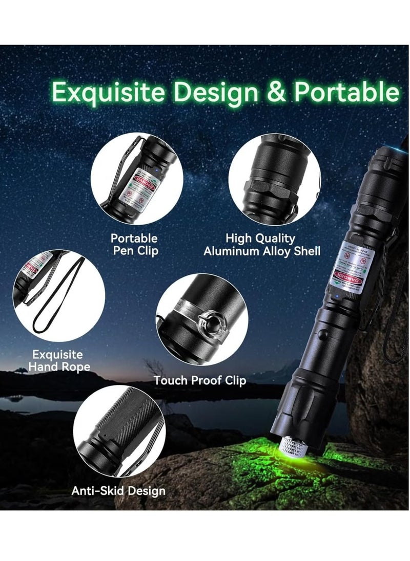 LIMOS - High Power Green Laser Pointer Flashlight, Tactical Long Range Laser Flashlight, Rechargeable Laser - Image 1