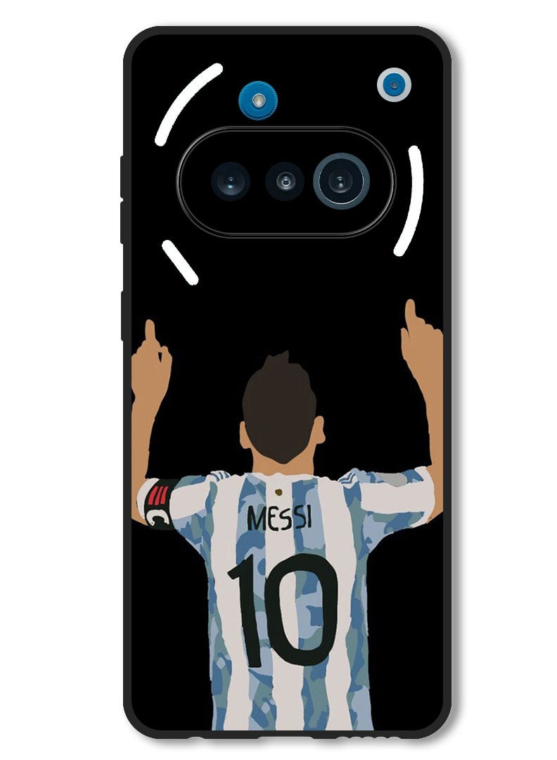 Theodor Case Compatible with Nothing Phone 3a Protection Shockproof Bumper Cover Messi (2) - Image 1
