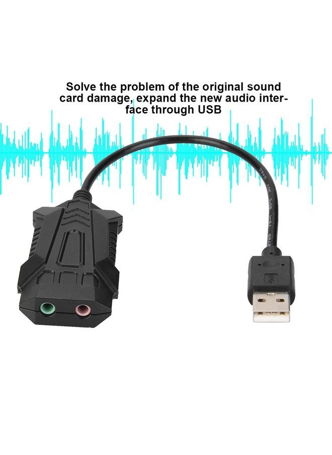Thoraya USB External Audio Sound Card Free Drive Game Karaoke Audio Adapter Cable  - Image 5