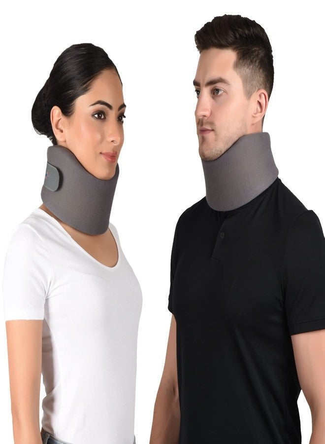 AccuSure Soft Cervical Collar Support Adjustable Neck Brace Relieves Pain & Pressure in Spine (Immobilization,Comfort) (XL) - Image 3