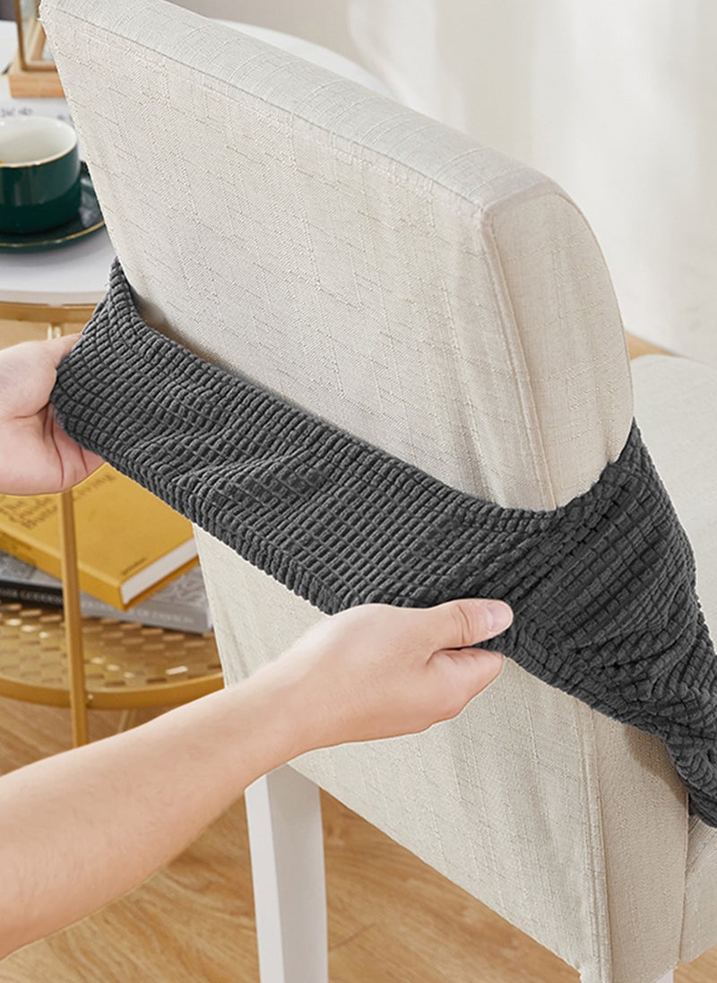 جو توي مجموعة من 4 قطع من كراسي الطعام المطاطية لغرف الطعام، غطاء مقعد مرن لكرسي الطعام، غطاء كرسي قابل للإزالة والغسل - Image 4