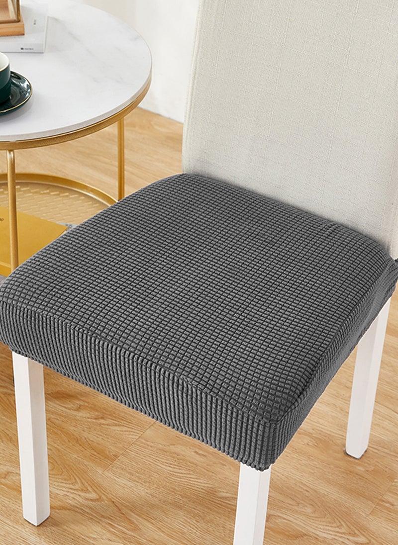 جو توي مجموعة من 4 قطع من كراسي الطعام المطاطية لغرف الطعام، غطاء مقعد مرن لكرسي الطعام، غطاء كرسي قابل للإزالة والغسل - Image 5