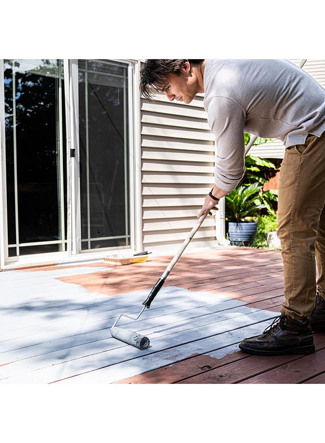 AMES Safe-T-Deck Granulated Formula Exterior Paint - 1 Light Grey Paint - Great for Porches, Patios, Decks, Walkways And More  - Image 4