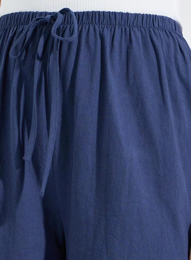 Take Two Take Two Solid Wide Leg Pants with Drawstring