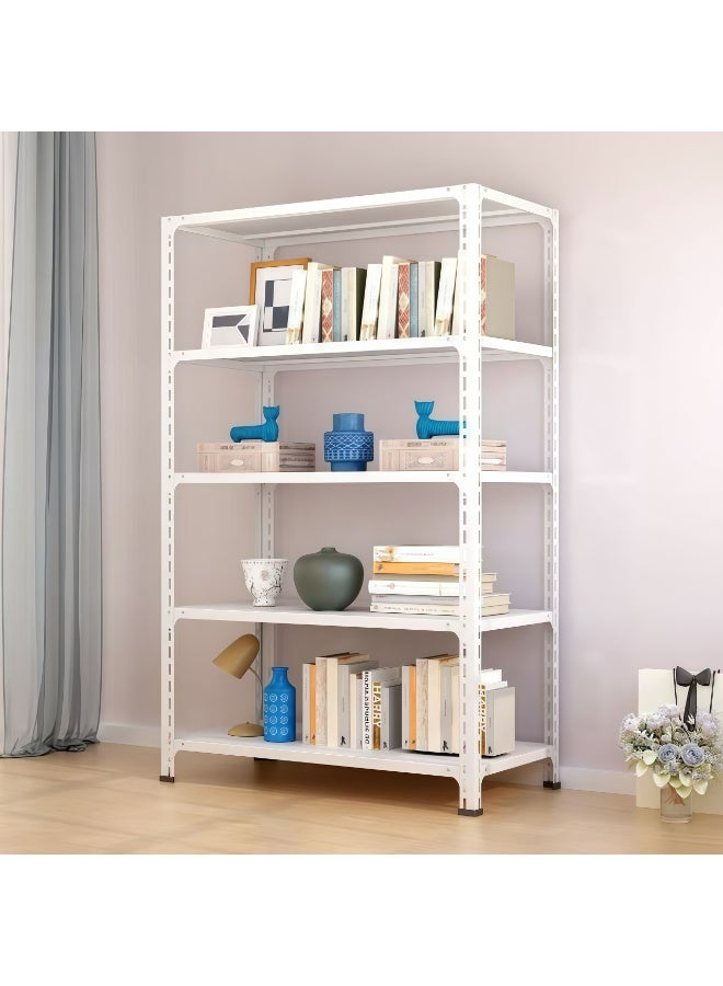 Auraluxi 5-Tier Heavy Duty Iron Storage Rack-White – Metal Shelving Unit for Garage, Kitchen & Office, 90×30×180cm - Image 5