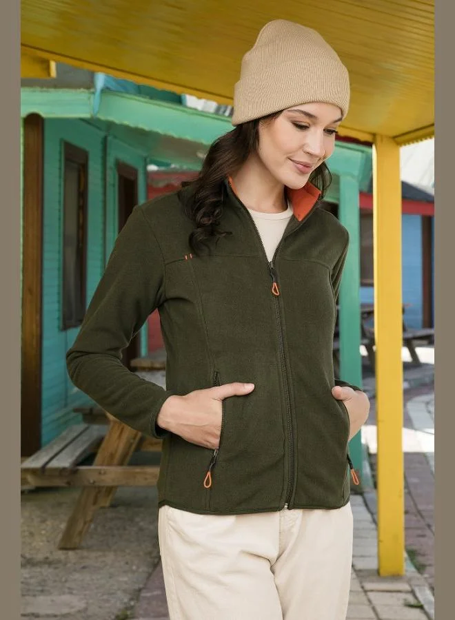 ليلا ليلا كارديجان صوف نسائي بقصة ضيقة مقاوم للتكتل وغير قابل للاتساخ بسحاب وجيوب