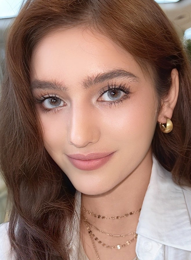 FreshLady Future Light Grey Colored Contact Lenses 14.50mm – Soft Comfortable Yearly Cosmetic Lenses for Natural Big Eye Look, Bright Grey Eyes, Daily Wear, Makeup & Party, Unisex - Image 3