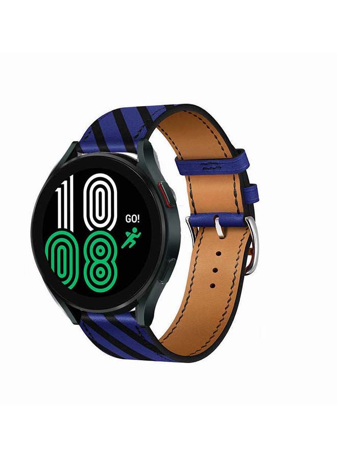 Perfii Replacement Band For Samsung Galaxy Watch4 Blue Black - Image 2
