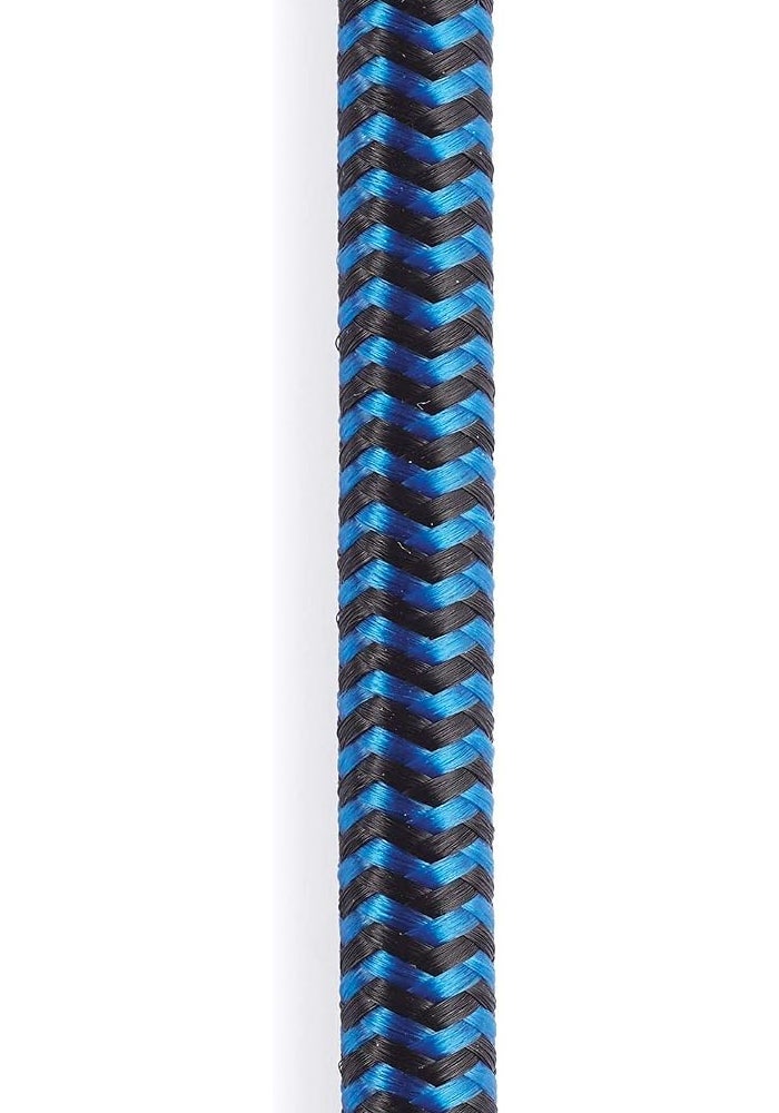 D'Addario 20 Feet Braided Guitar Cable - Blue - Image 3