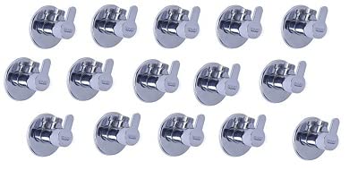 Spazio Fusion Angle Valve Pack of 15 Chrome Plated Foam Flow Angle Cock Faucet Wall Mount Installation Type - Image 1