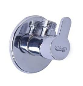 Spazio Fusion Angle Valve Pack of 15 Chrome Plated Foam Flow Angle Cock Faucet Wall Mount Installation Type - Image 2