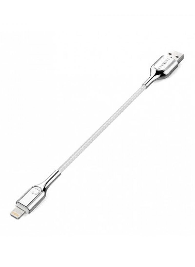 CYGNETT Lightning to USB-A Cable, 10CM - White - Image 1