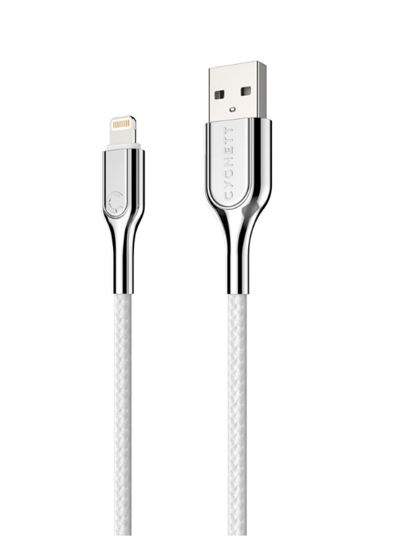 CYGNETT Lightning to USB-A Cable, 10CM - White - Image 3