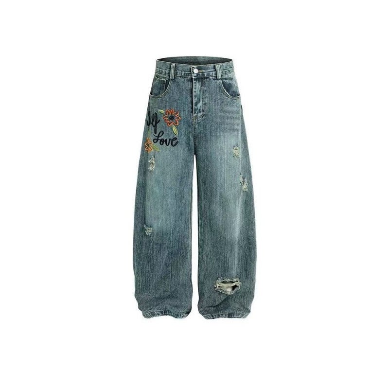 Unisex Casual Daily Denim Jeans - Image 1