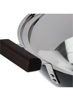 Hawkins 5 Liters Futura Hard Anodised Aluminium Kadai/Frying Pan With Stainless Steel Lid,Black  - Image 4