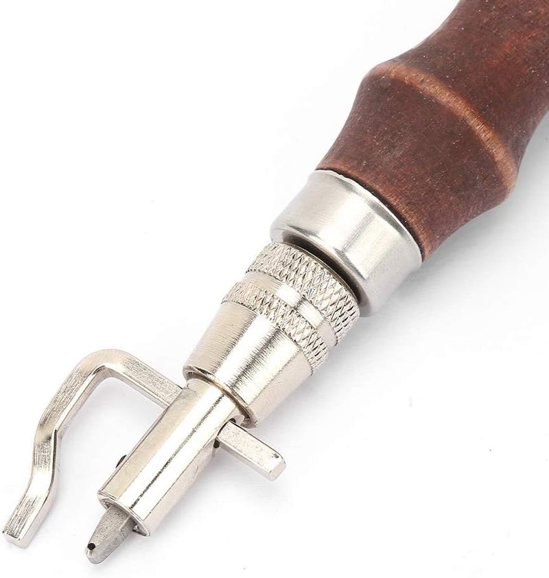 Tbest Leather R Leather Creaser Leather Tming Tool Beveller Leather Ft Tool,7 in 1 Multifunction Beveller R Handle Leather Creaser Tming Tool - Image 4