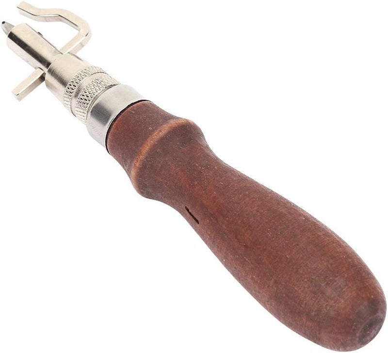 Tbest Leather R Leather Creaser Leather Tming Tool Beveller Leather Ft Tool,7 in 1 Multifunction Beveller R Handle Leather Creaser Tming Tool - Image 2