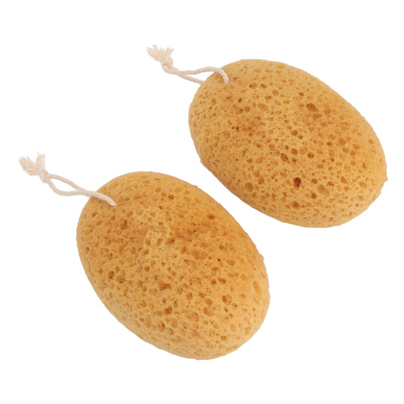 Body Scrubber Polymeric Sponge With Hanging Loop Gentle Exfoliation - Soft Skin Friendly Smooth Skin Exfoliator for Sensitive Skin Shower Spa - Image 5