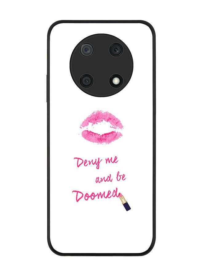 Stylizedd Rugged Black edge case for Huawei nova Y90 Slim fit Soft Case Flexible Rubber Edges Anti Drop TPU Gel Thin Cover - Raining Lipsticks - Image 1