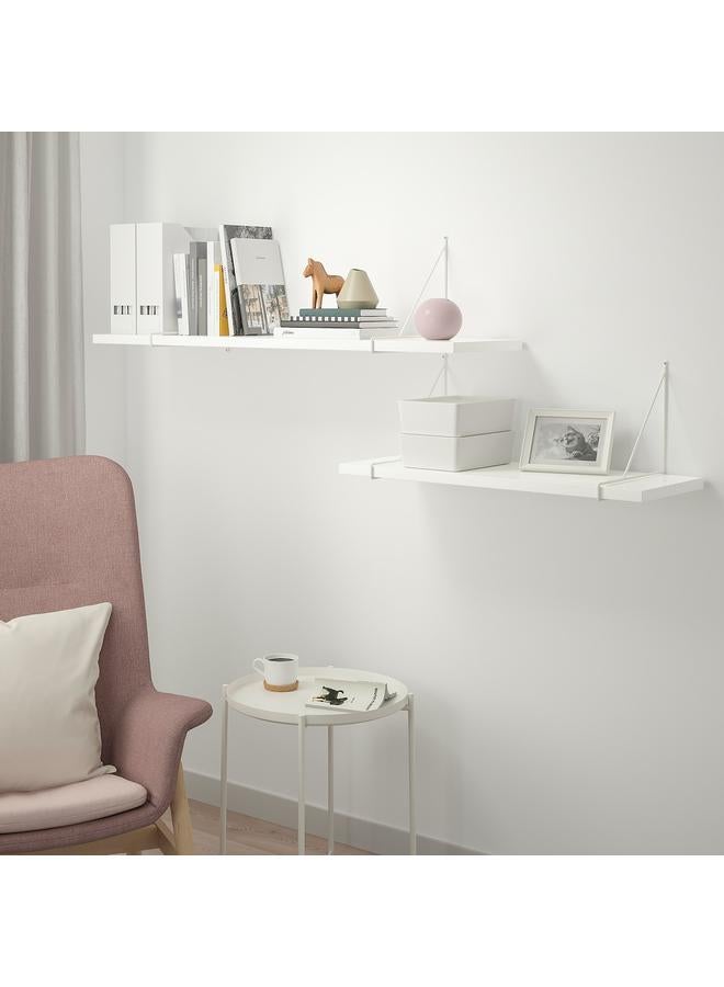 زبون رف، أبيض، 80×30 سم - Image 5