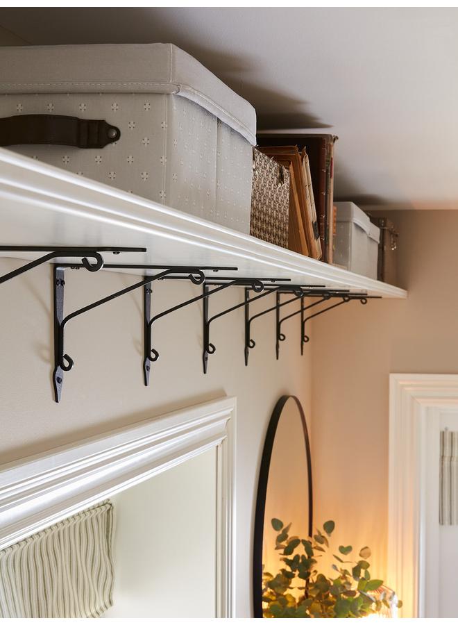 زبون رف، أبيض، 80×30 سم - Image 4