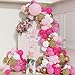 UAEYW Pink Cheetah Print Birthday Decorations 133Pcs Hot Pink Leopard Print Gold Balloons Garland Arch Kit for Women Girls Bachelorette Jungle Safari Wild One Birthday Party Baby Shower Supplies - Image 3