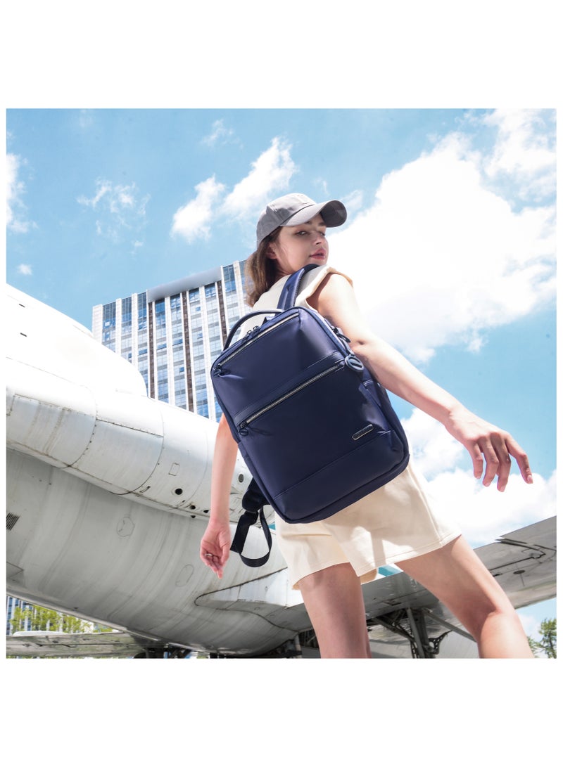 Chantria Premium Durable Water-Resistant Computer Backpack for Women Multifunctional Anti-Theft Lightweight Daypack for Casual Travel School College, CB00766- Blue - Image 4