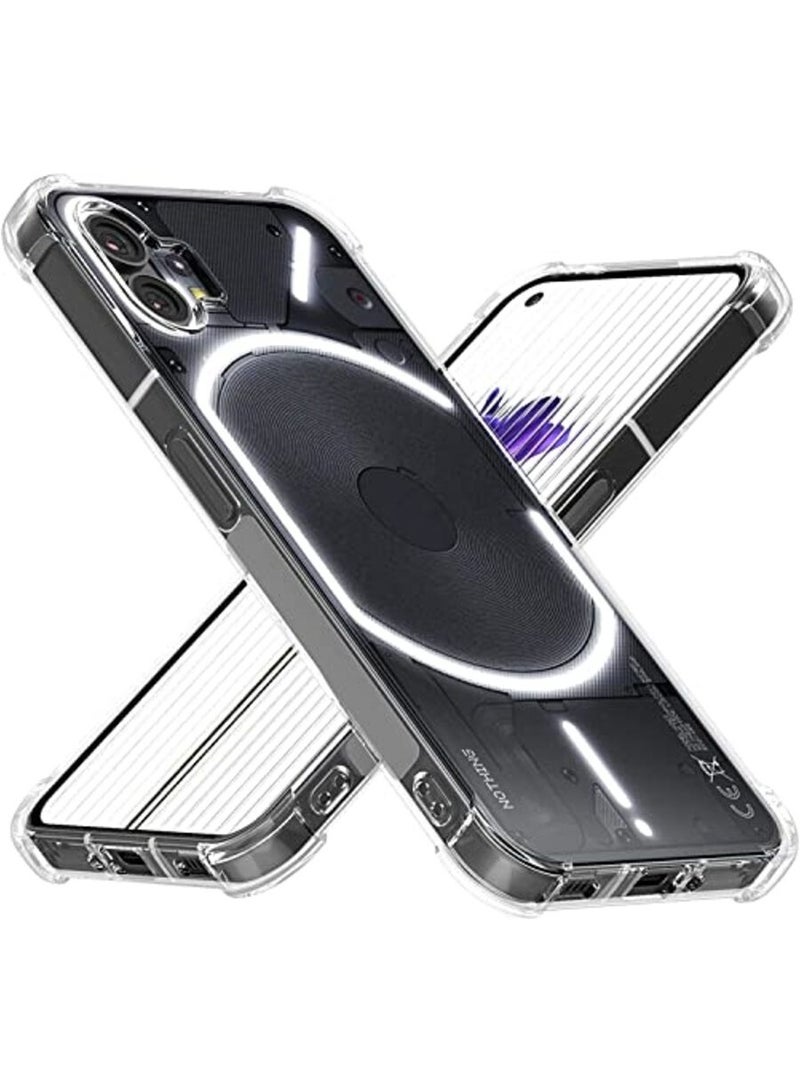 انبلاك جراب خلفي شفاف متوافق مع نوثينج فون 1 - شفاف - Image 1