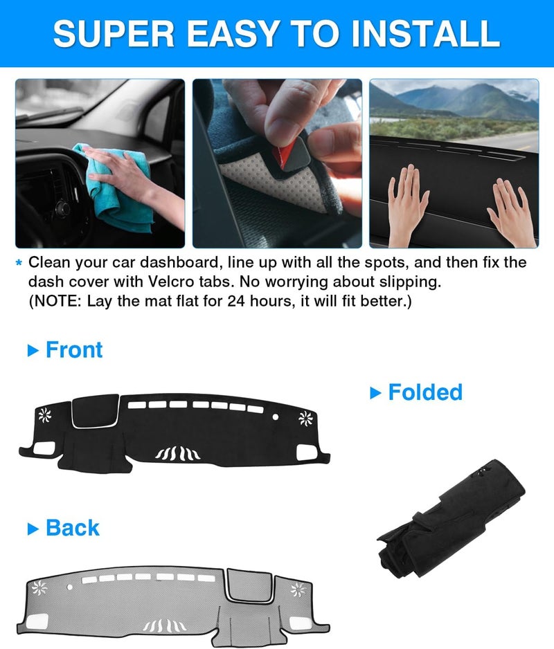 Autorder Custom Fit Dashboard Cover Mat for Toyota Highlander - Image 5