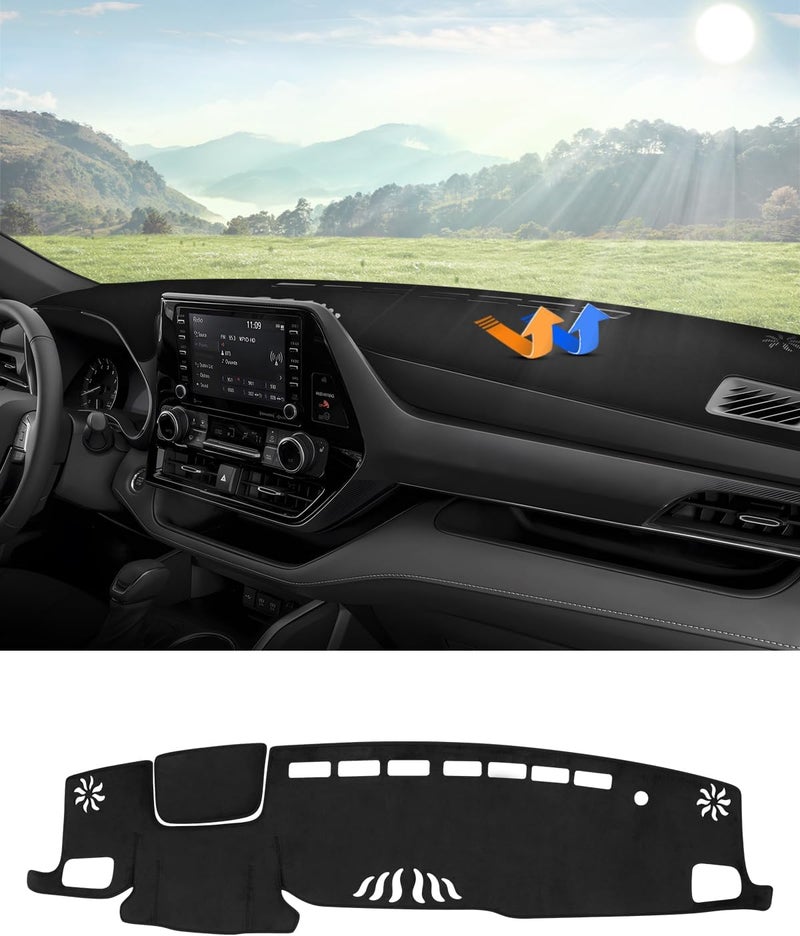 Autorder Custom Fit Dashboard Cover Mat for Toyota Highlander - Image 1