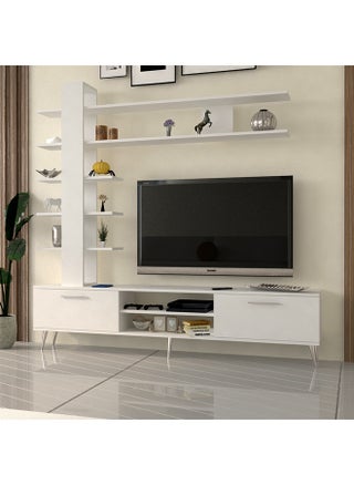 Modern white TV wall unit table - TV07 40x200x185 cm - pzsku/Z3E18EEC1570FF9E3D5E9Z/45/_/1716719454/05d85c60-21f6-4134-81c1-764622543546