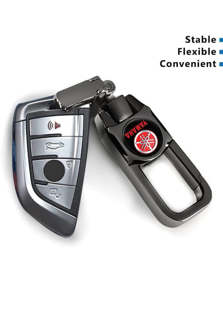 Greenworld Zinc Fob Key Heavy Duty Keychain Compatible With Yamaha Bike (Red) - Image 5